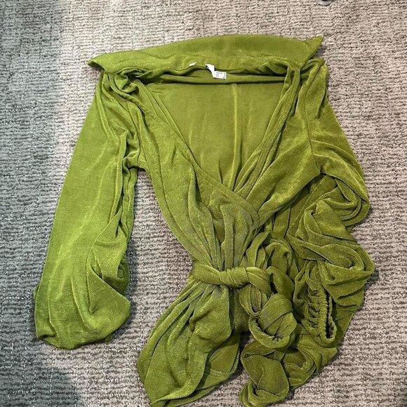 Princess Polly PARTY TIME MINI DRESS GREEN LOW IMPACT - Picture 4 of 8